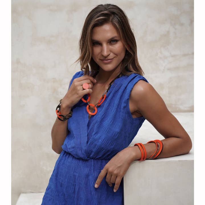 BRANCH JEWELLERY – wholesale Bangle bracelet – Orange/Brown Natural Bangle Bracelet jewelry for Women
4