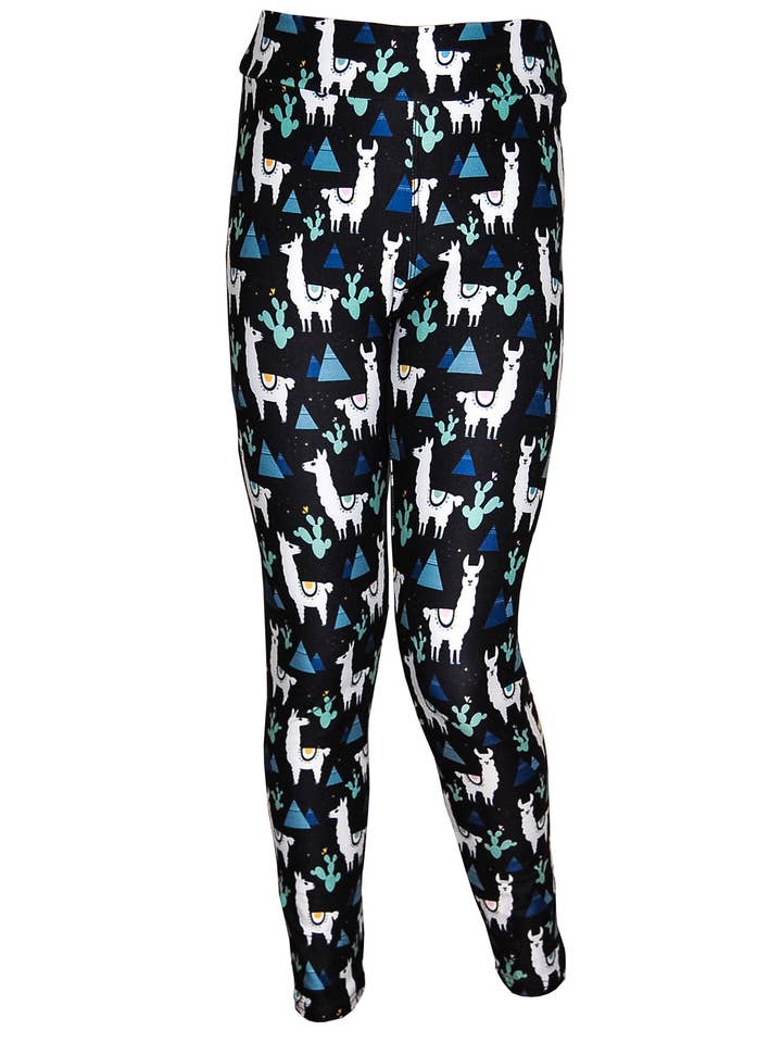 Cactus en Llama Leggings - Multi voor wholesale door Lily and Momo