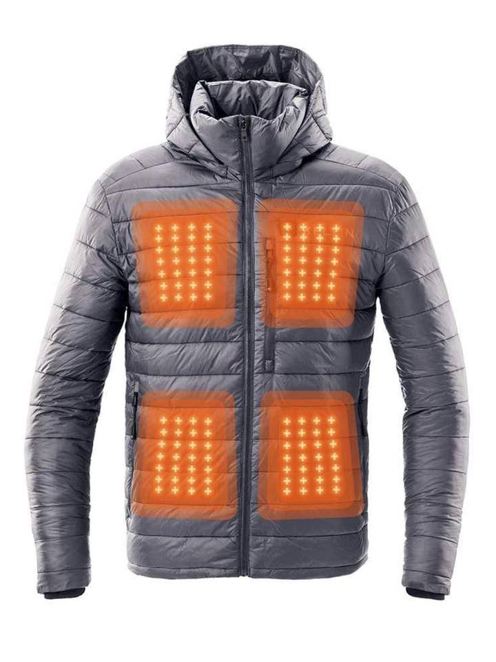 Manteau chauffant Phantom gris pour homme pour la vente par Kelvin Coats