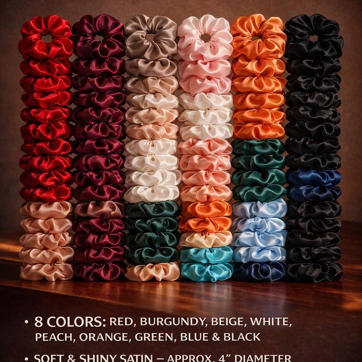 Scrunchies mix slumpmässiga färger 40 stycken. för wholesale av Kids4trendy