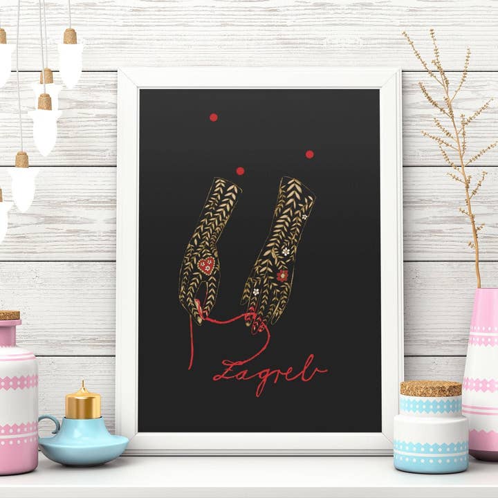 Póster Zagreb para venta al por mayor de Irena Sophia