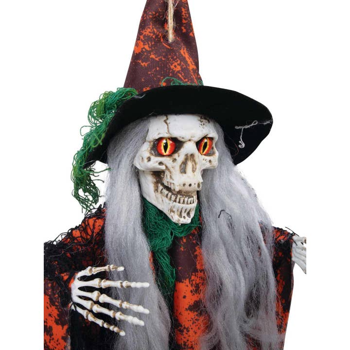 P'tit Clown - Wholesale Decal - Party Decorations - Hanging Witch - Green Or Orange - 60cm3