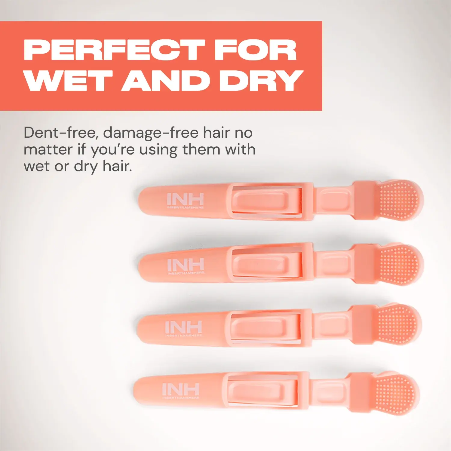 INH Hair - Wholesale Hair Clip - Women's - Alligator Clips | 4-pack hair styling clips4