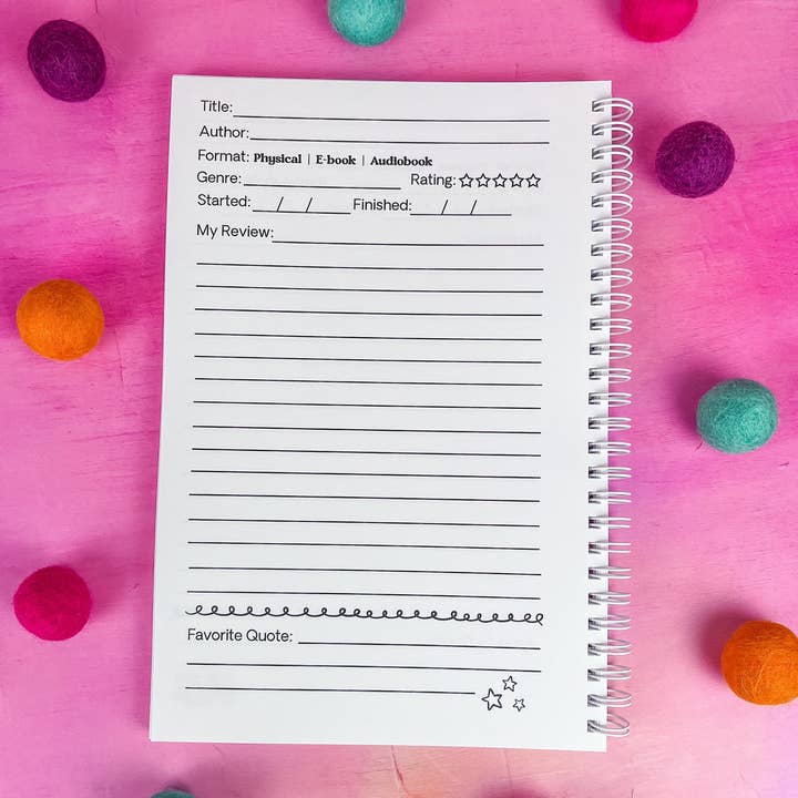 Emily Cromwell Designs - Wholesale Journal/Diary - Late Night Book Review Journal