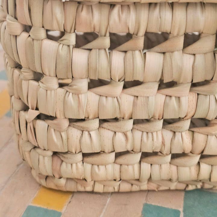 libitiishop - Wholesale Storage Bin - Small Wicker storage trunk - Moroccan Handmade Basket 5