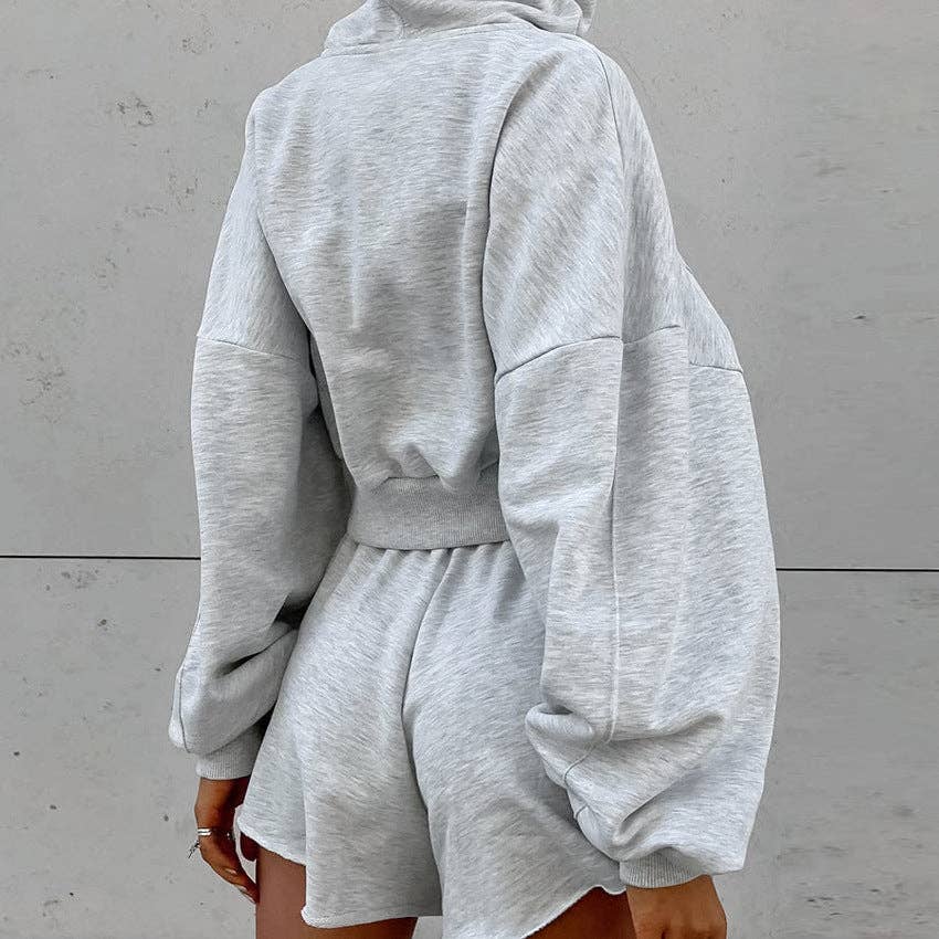 Marayn - Vendita all'ingrosso Completo loungewear - Donna - Completo da salotto autunnale da donna europeo con cappuccio sportivo chic25