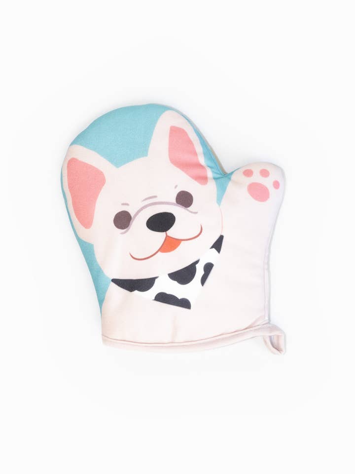 Frenchie Kitchen Mitt for wholesale by Uni and Nori