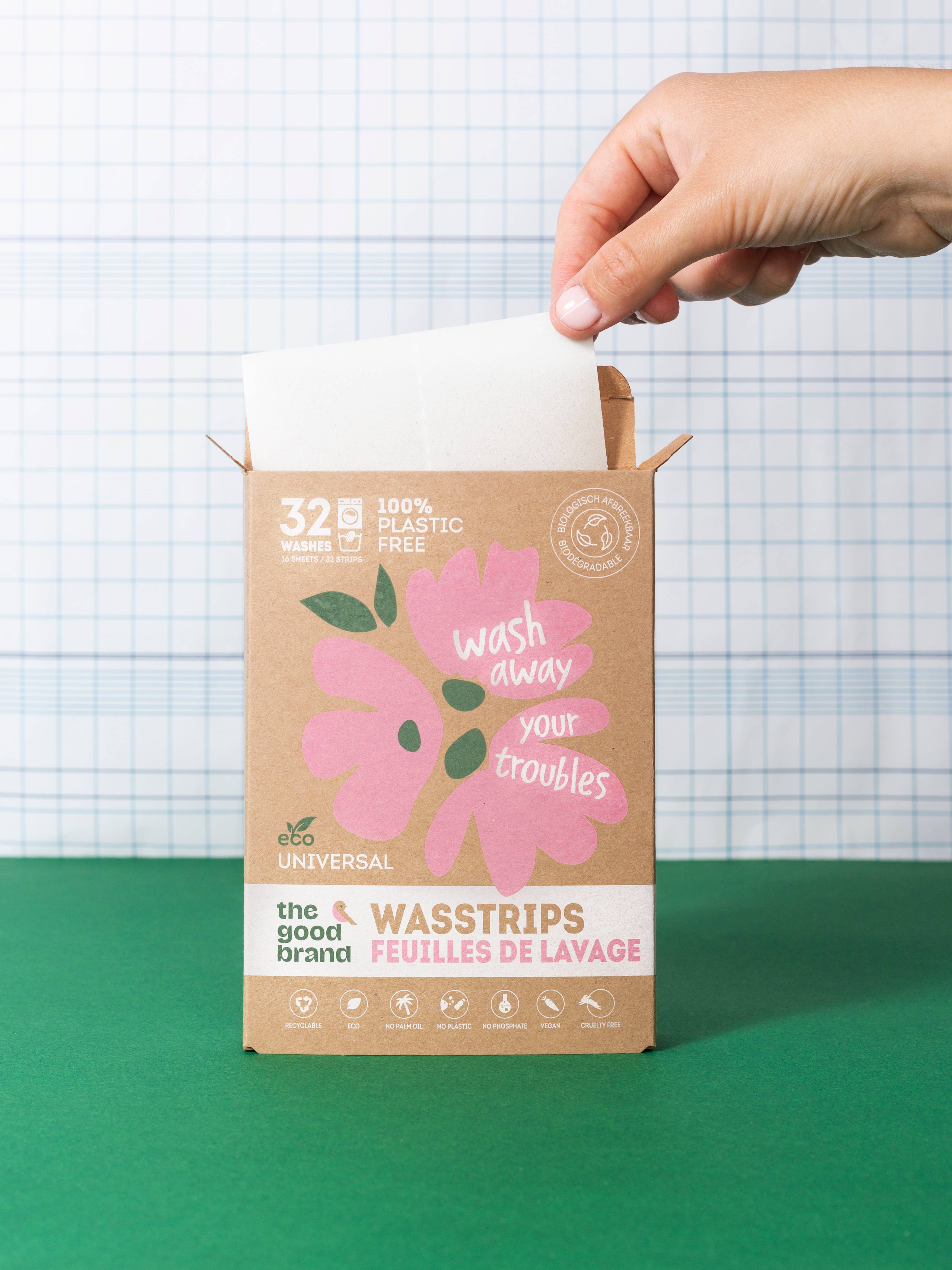 The Good Brand - Vendita all'ingrosso Detersivi per bucato in polvere/capsule - Strisce detergenti profumate per bucato (32 lavaggi)1