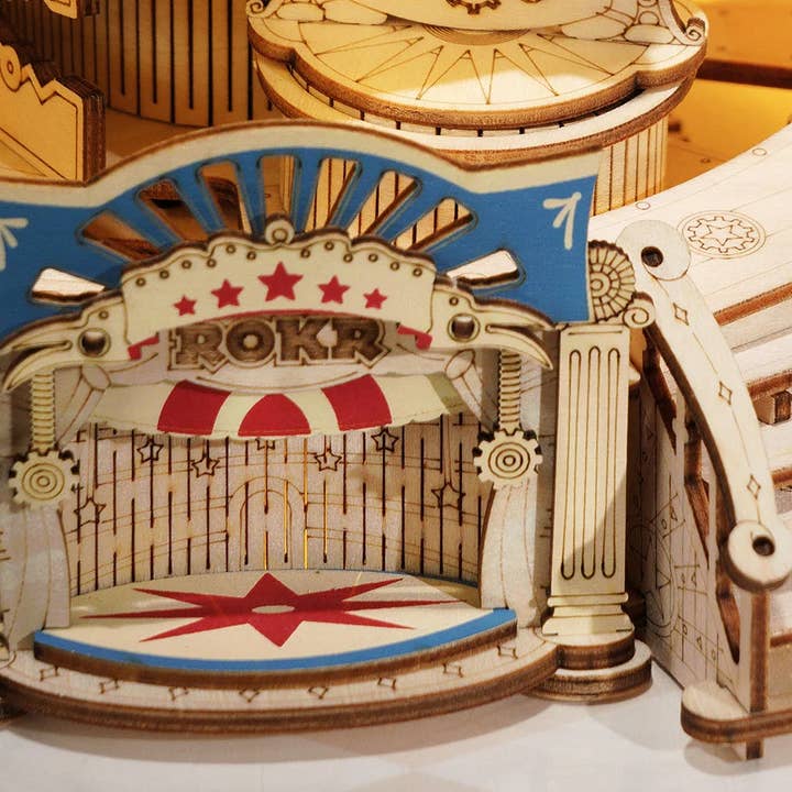 Hands Craft - Vente Puzzle – enfant - Puzzle électromécanique en bois : Tilt-A-Whirl6