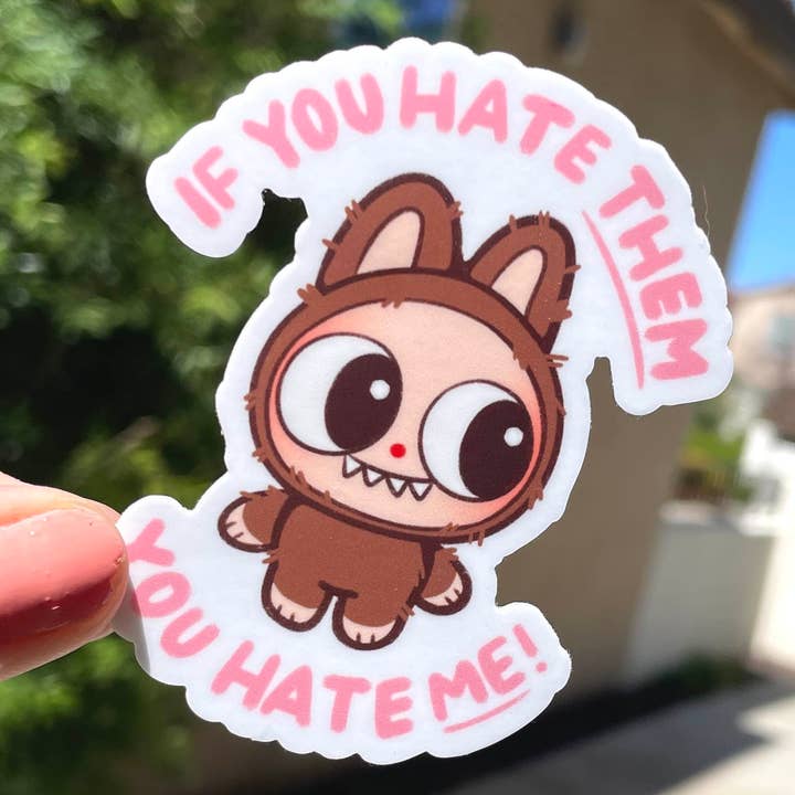 Caffeinehug - Wholesale Sticker - You Hate Me Labubu Blind Box Sticker0