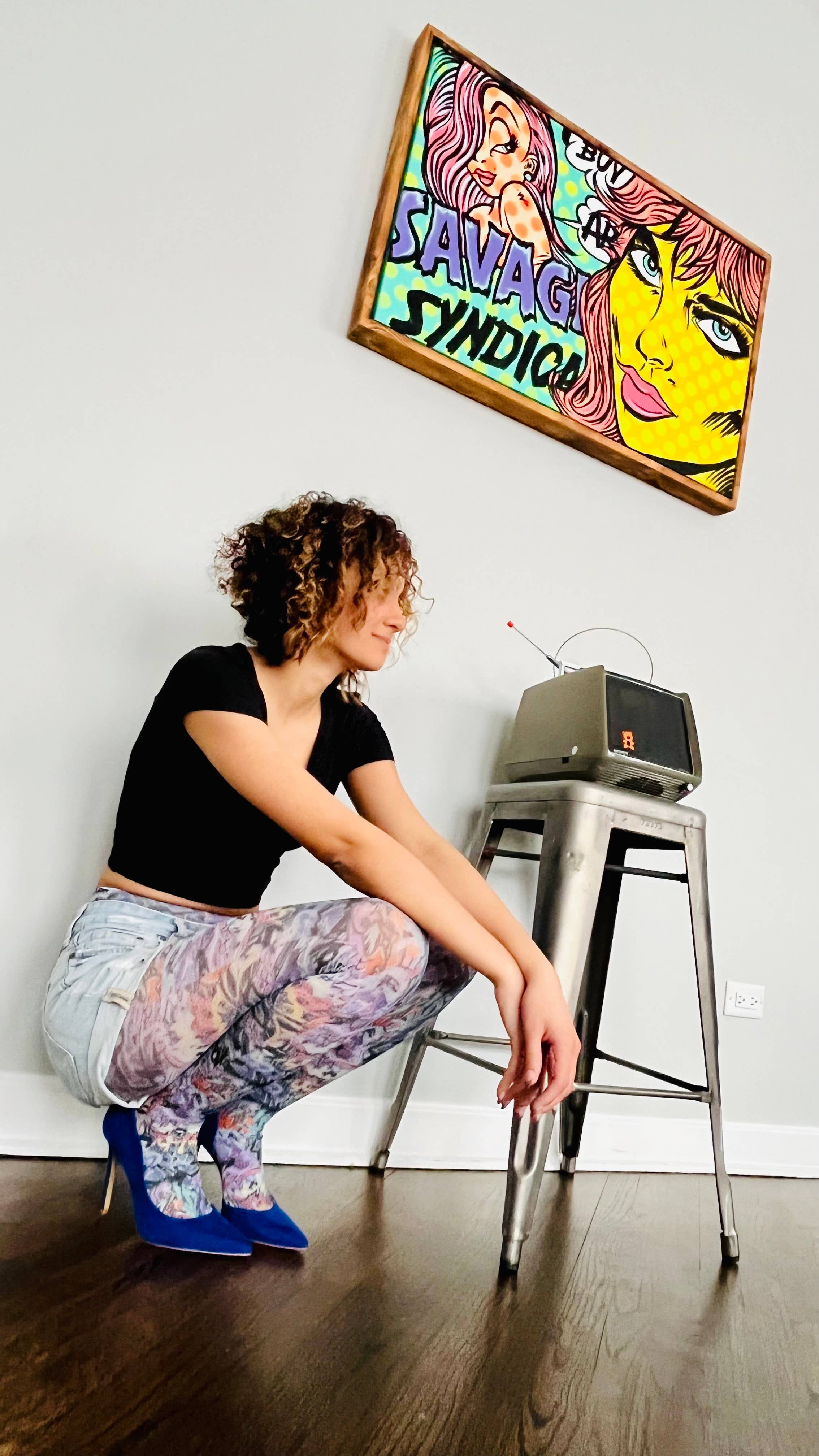 Malka Chic - Wholesale Tights - Women's - Street Art Patterned Tights for Women4