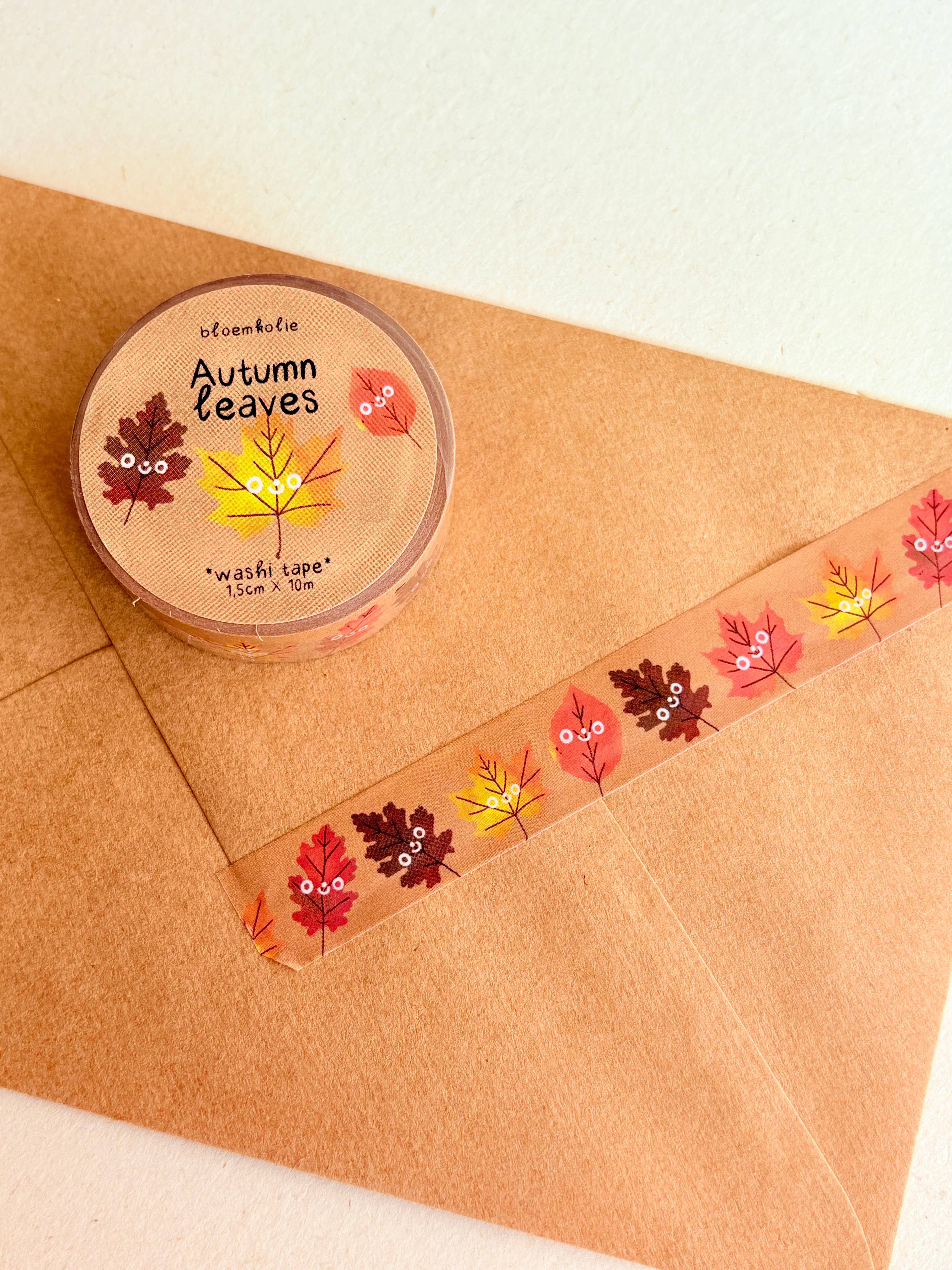 Bloemkolie - Wholesale Washi Tape - Autumn Leaves Washi Tape Cozy Kawaii Fall Stationery Deco1