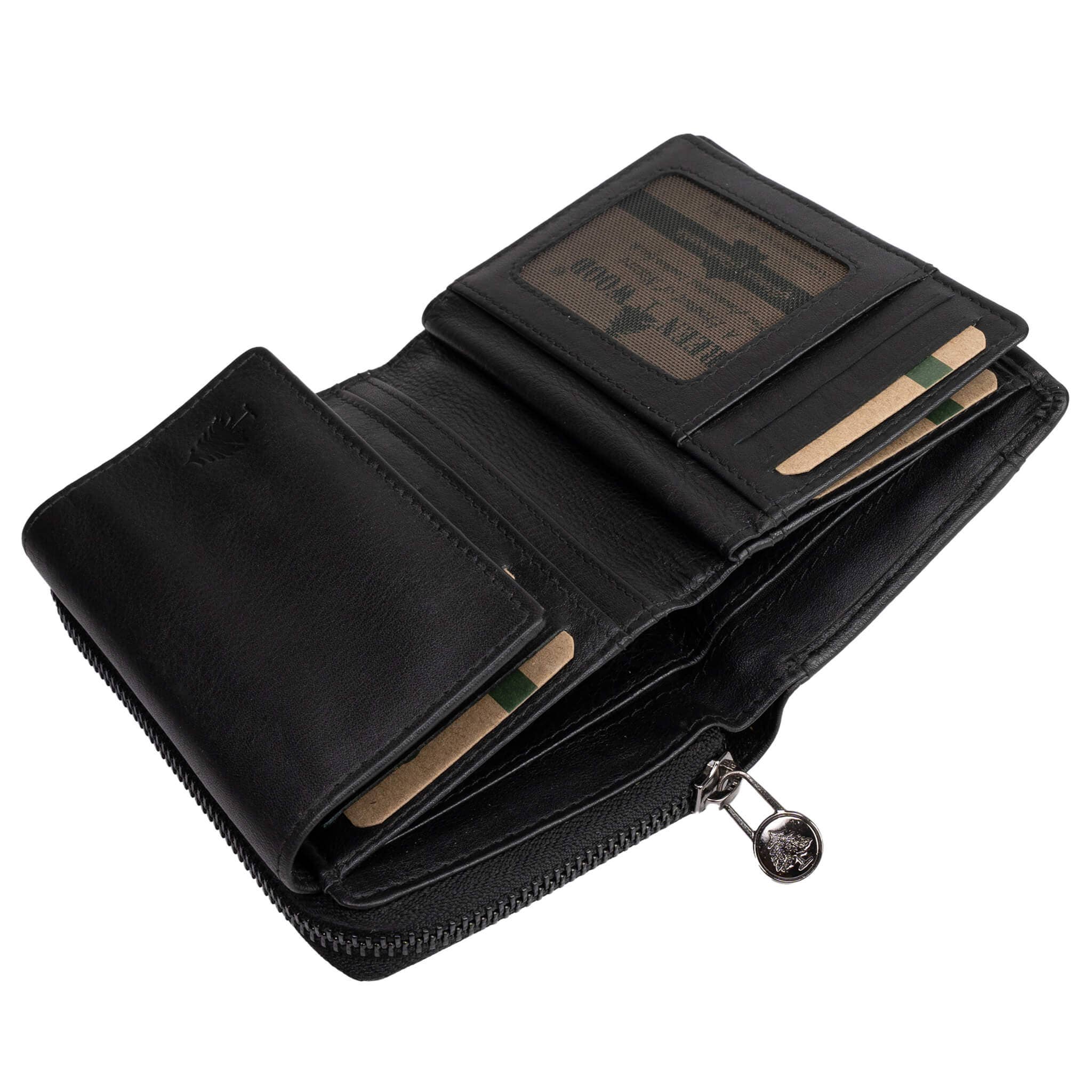 Greenwood - Wholesale Wallet - Women's - Kazu Wallet Women Medium Leather Purse Ladies RFID7