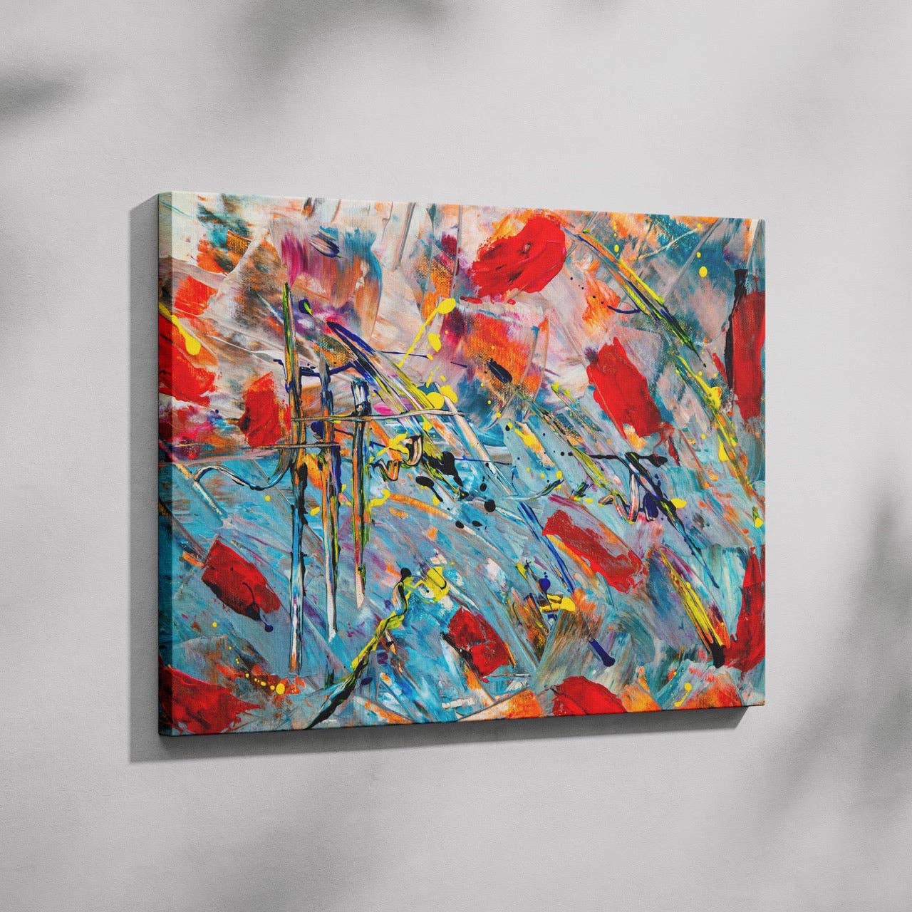 House Prints – wholesale Art print – Chaos in Vibrant Motion - Framed Canvas Wall Art Print5