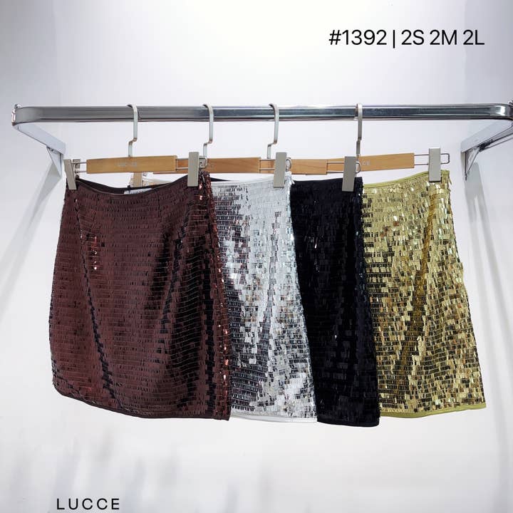Paillettenrock - JU1392 für den Großhandel von LUCCE