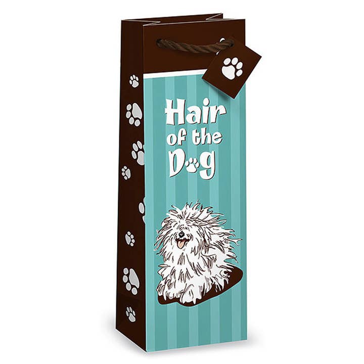 Hair of the Dog Wine Gift Bag 1 Bottle #43-844 - Pack of 12 for wholesale by IWA Wine Accessories