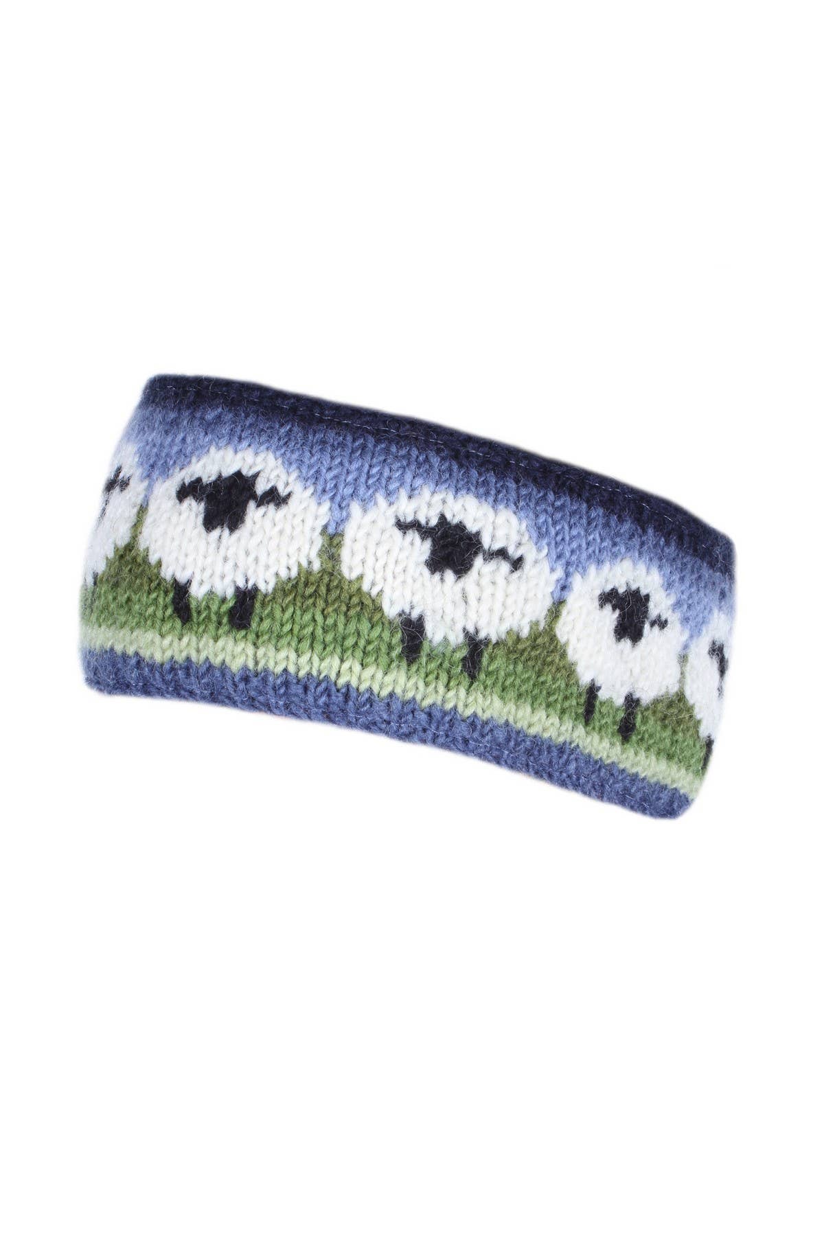 Flock of Sheep Knitted Wool White Sheep Ear Warmer Headband for wholesale on Faire1