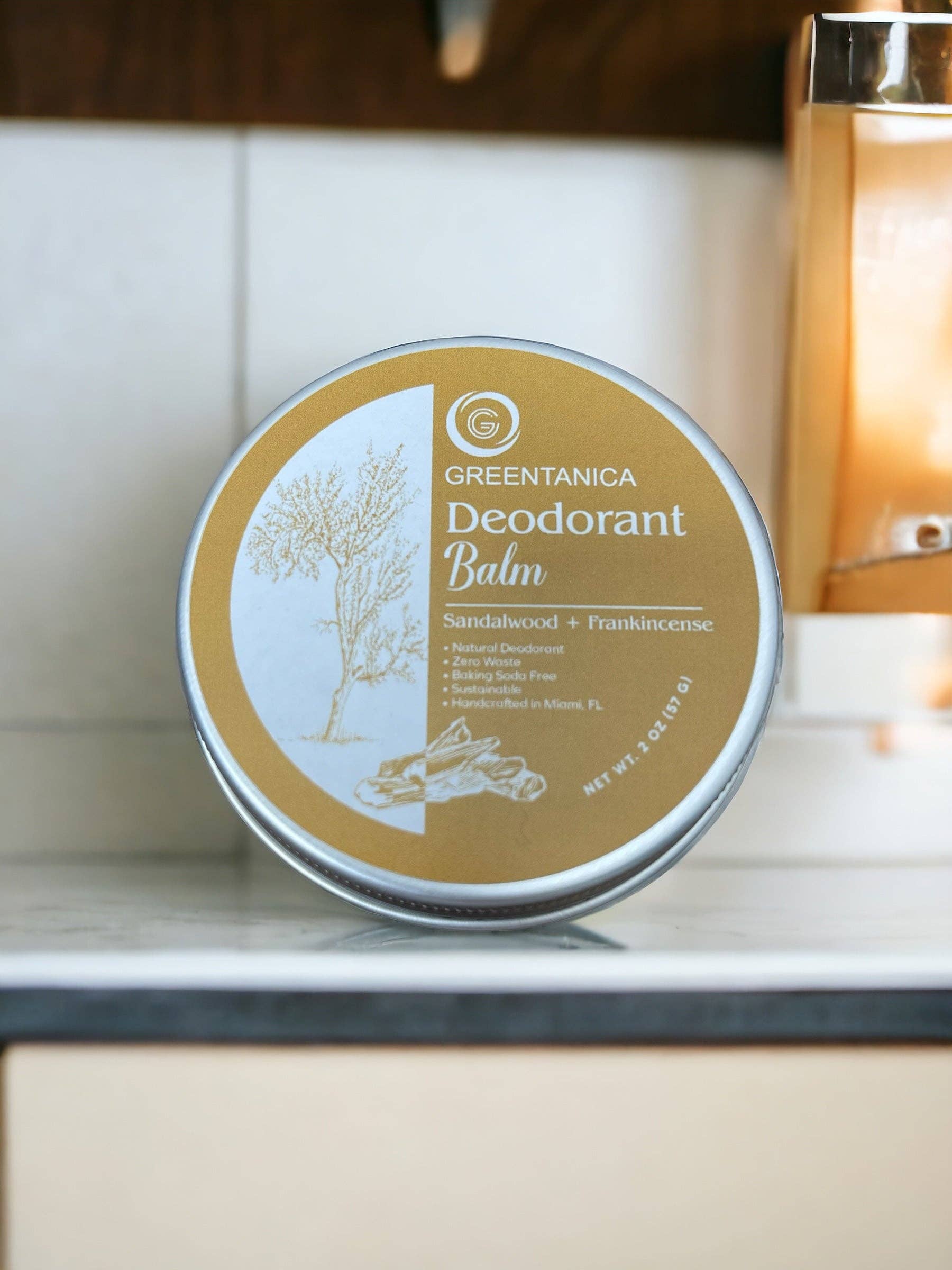 Greentanica - Wholesale Deodorant - Unisex - Sandalwood + Frankincense Vegan Deodorant Balm2