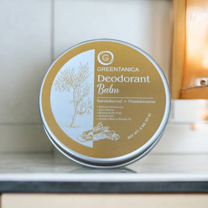 Greentanica - Wholesale Deodorant - Unisex - Sandalwood + Frankincense Vegan Deodorant Balm2