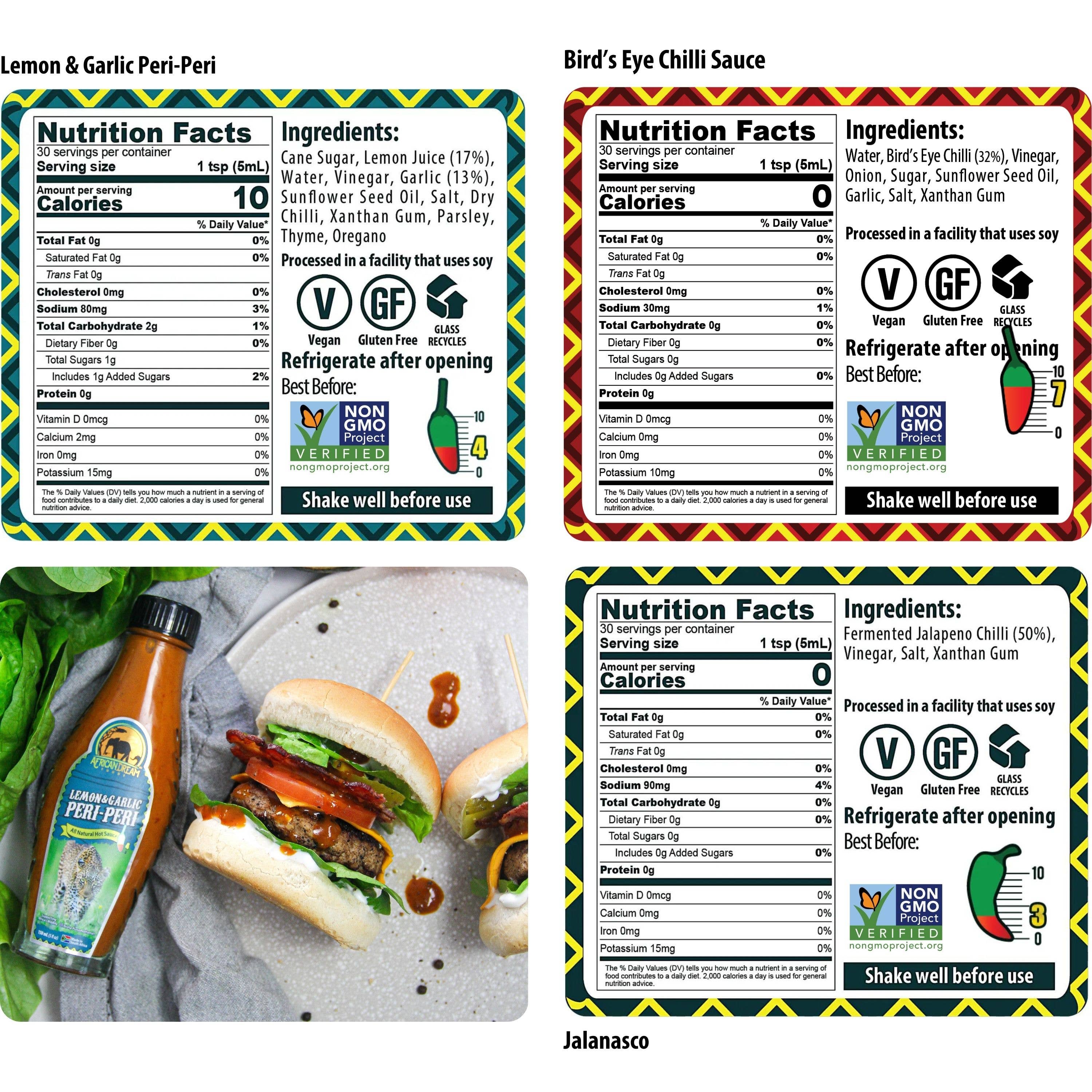 African Dream Foods - Wholesale Hot Sauce - Mild to Spicy Sauce Gift Pack, 3PK | Made in Africa 2