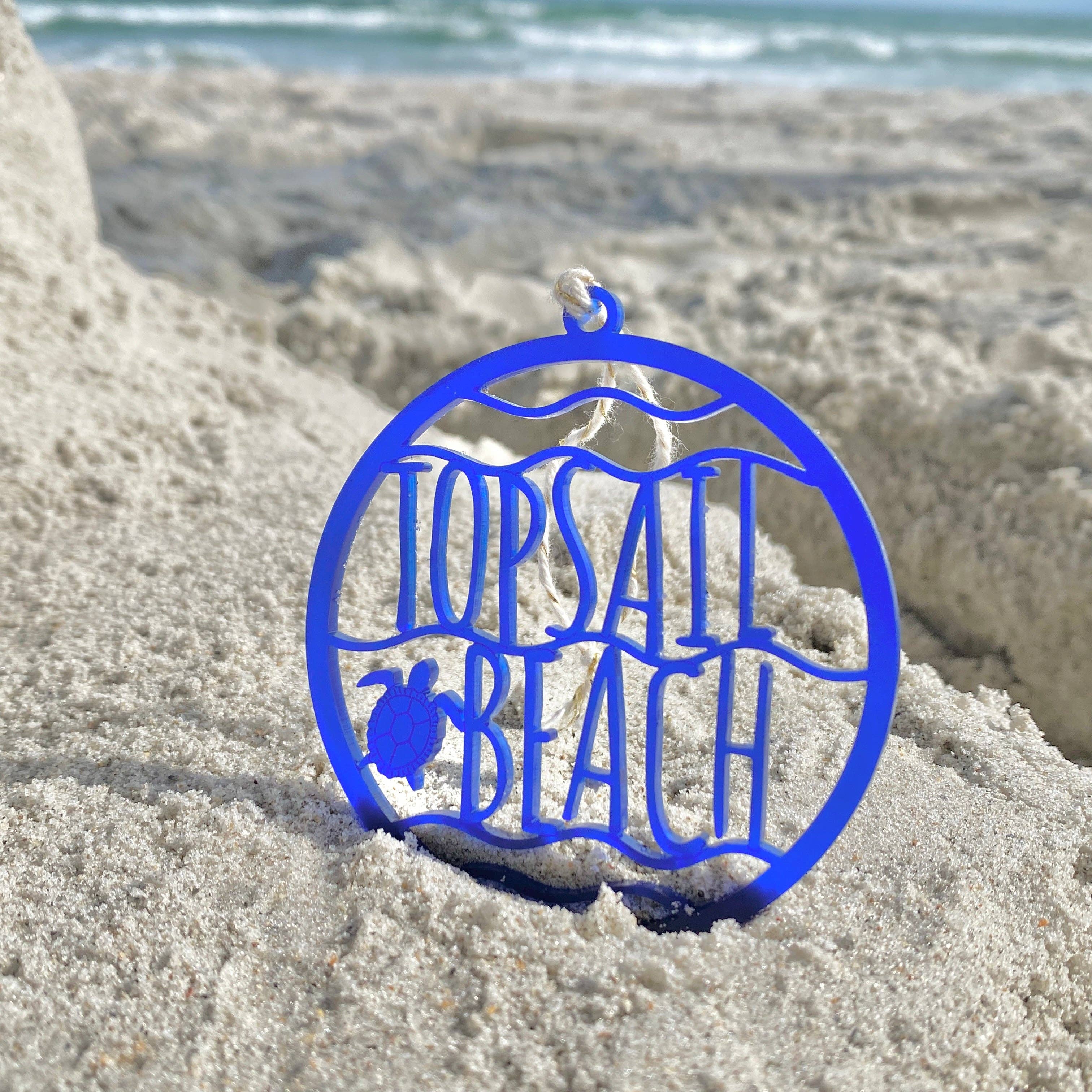 zoo&roo - Wholesale Ornament - Topsail Beach ornament | coastal NC beach keepsake17