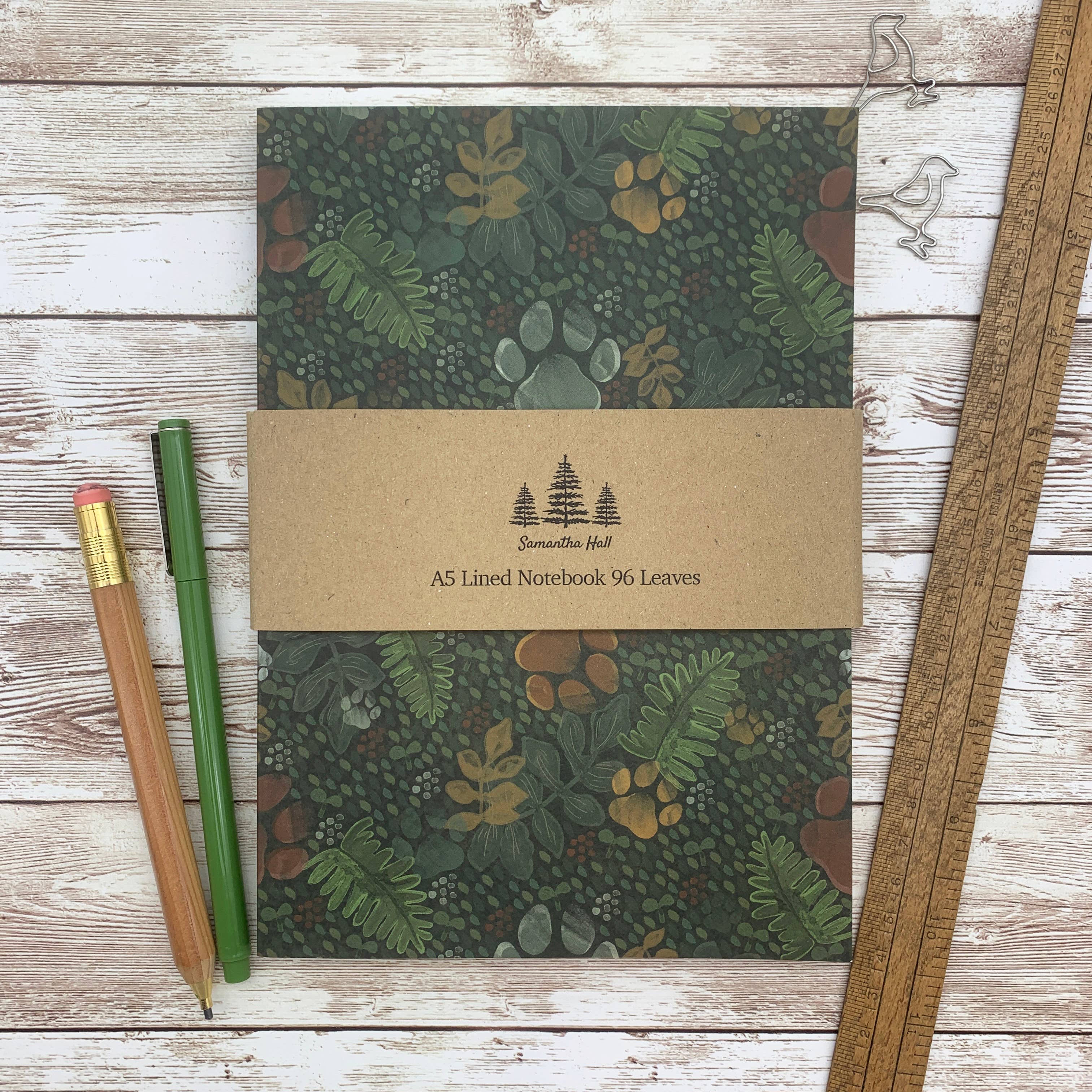 Samantha Hall Designs – wholesale Notebook – Paw Prints Notebook0