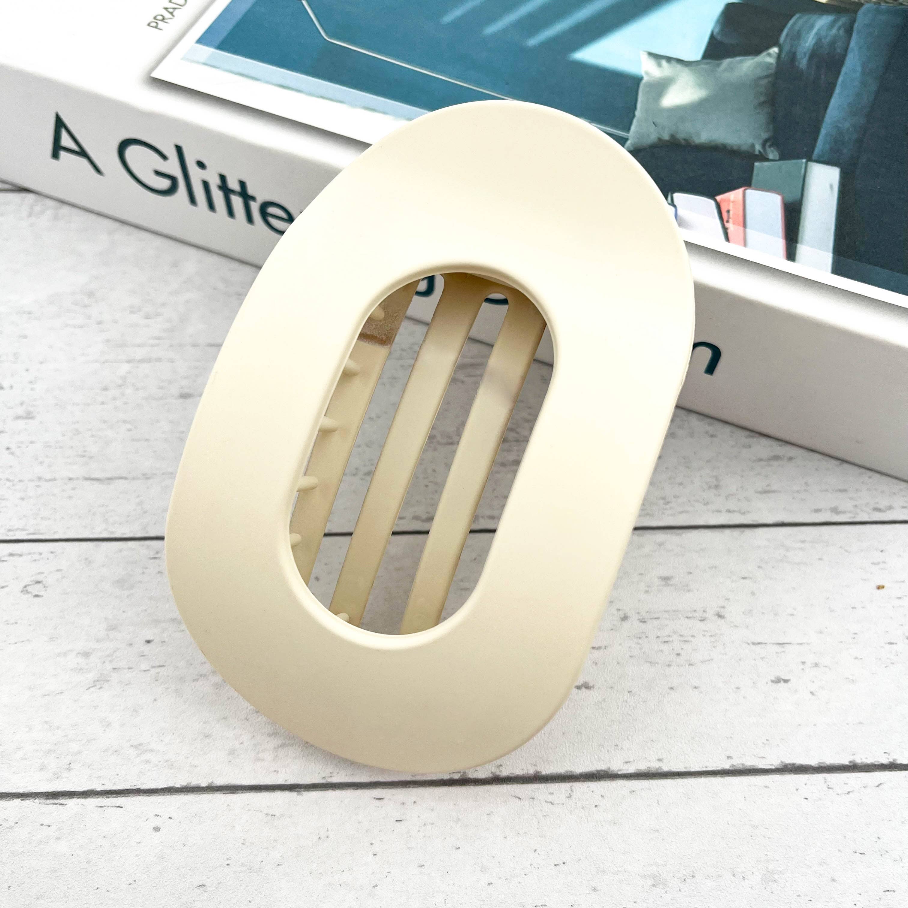 SoapElenGlen - Wholesale Hair clip – Women’s - Solid Color Flat Oval Hair Clip4