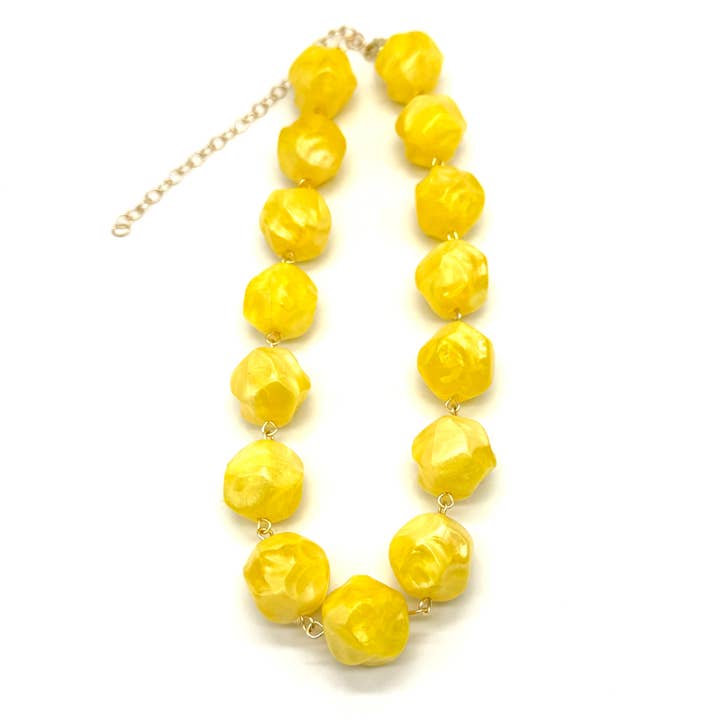 Buttercream Nugget Amelia Necklace for wholesale by Leetie Lovendale