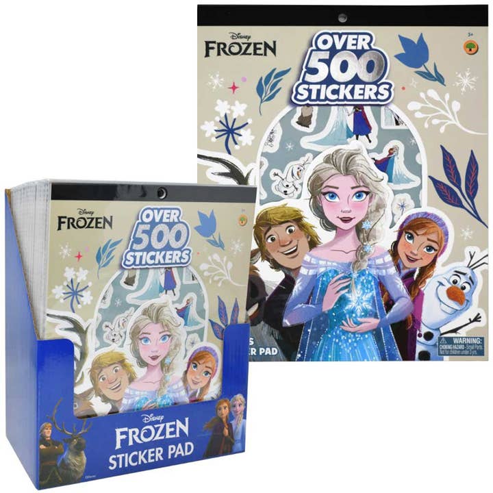 Bevroren 8x10" Groot 6-Vellen Stickerboek in polybag in PDQ voor wholesale door Deluxe Import Trading