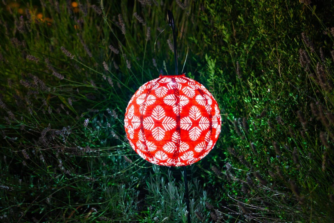 Allsop Home & Garden - Wholesale Outdoor/Lawn Light - Stella Brights 12" Globe Solar Lantern - Chili10