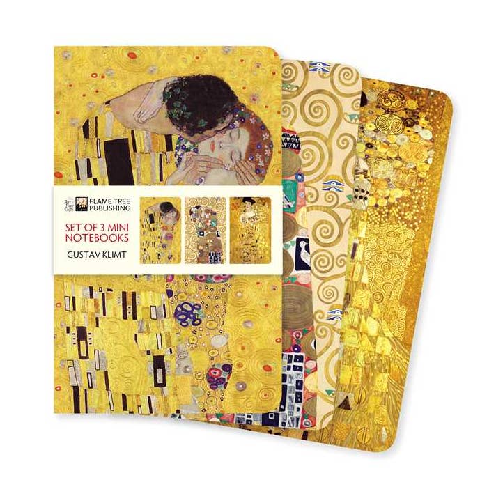 Simon & Schuster - Wholesale Notebook - Gustav Klimt Set of 3 Mini Notebooks by0