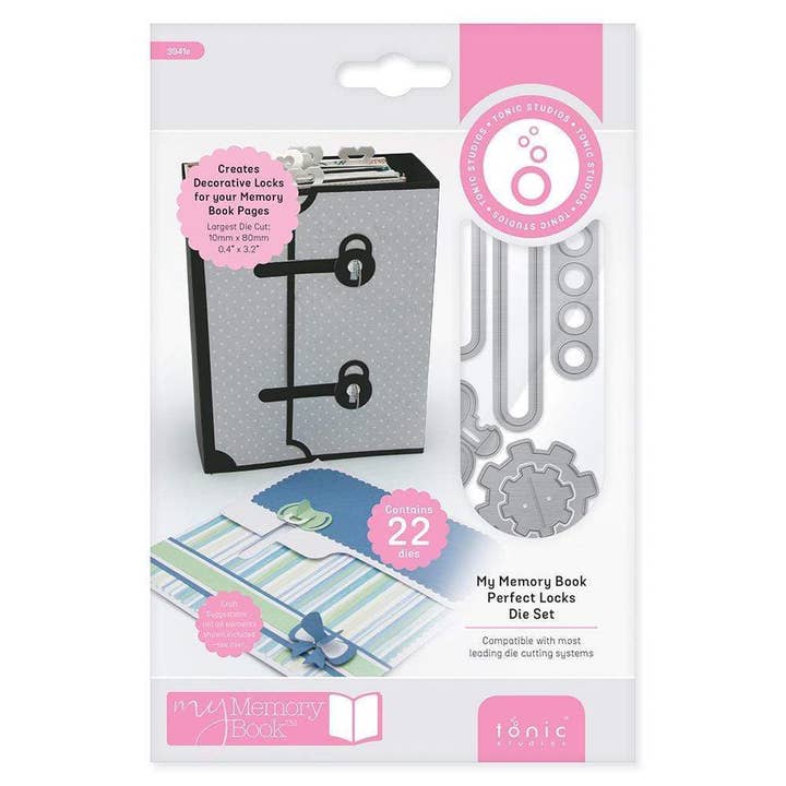 Tonic Studios - My Memory Book Perfect Locks Die Set - Perfect Locks Die Set - 3941E for wholesale by Tonic Studios