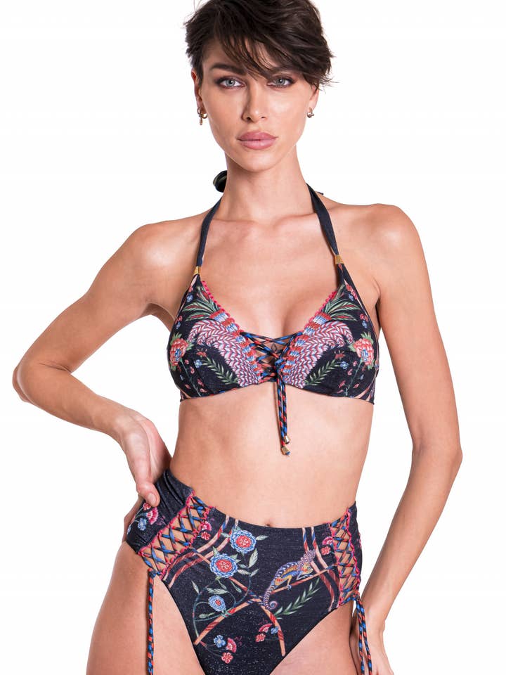 Kameleont Cross Urringning hög midja trosa Brassiere Bikini för wholesale av Pin-Up Stars