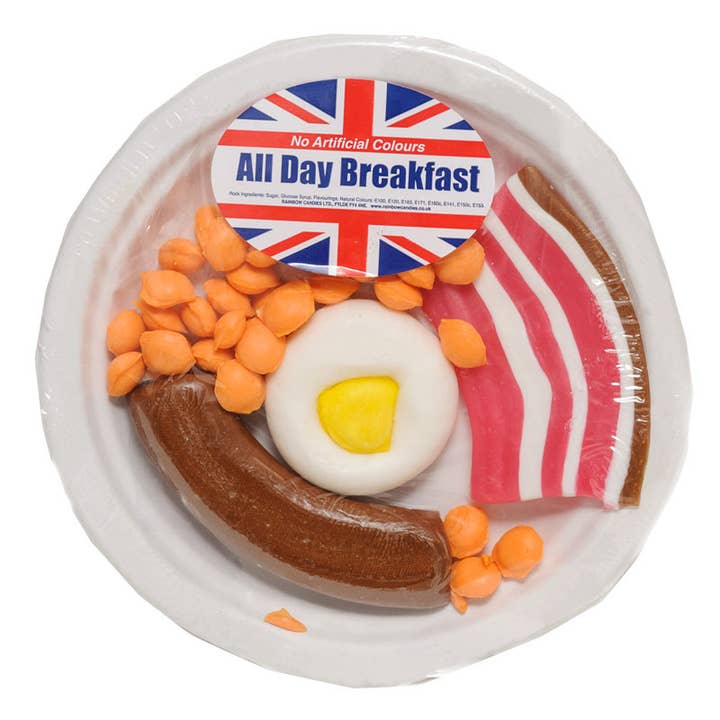 Rainbow Candies – wholesale Boiled sweets – Novelty Rock - All Day English Breakfast Plate