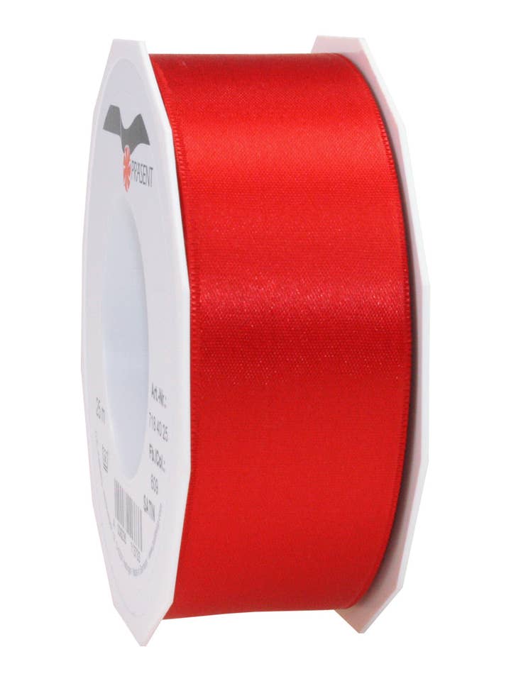 rocchetto doppio raso 25 m 40 mm rosso per la vendita all'ingrosso da parte di C.E. PATTBERG GmbH & Co. KG