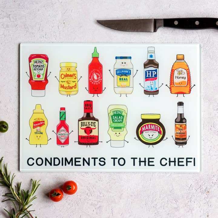 Of Life & Lemons – wholesale Cutting board – Funny Condiments Chopping Board