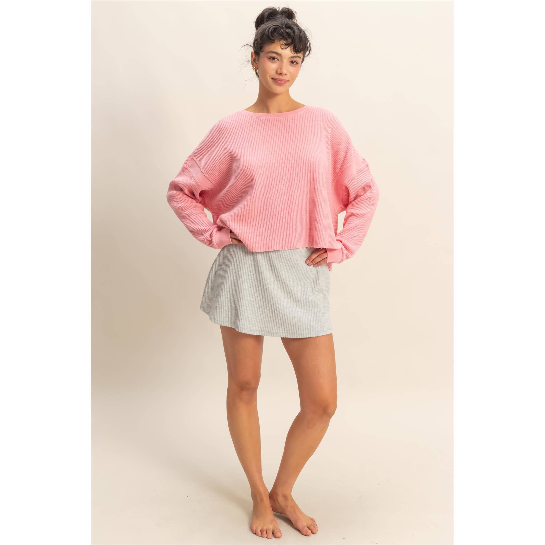 Double Zero - Wholesale Skort - Women's - Ribbed Elastic Waist Mini Skort12