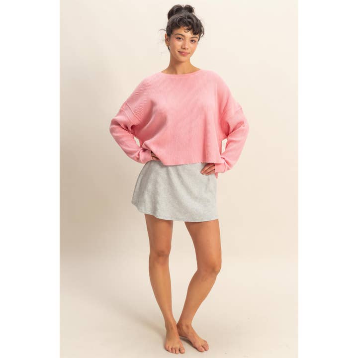 Double Zero - Wholesale Skort - Women's - Ribbed Elastic Waist Mini Skort12