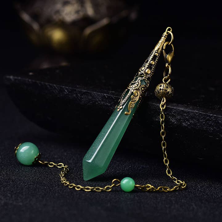 Gemcohub - Wholesale Spiritual Stone/Crystal - Multicolor Natural Stone Crystal Pendulum33