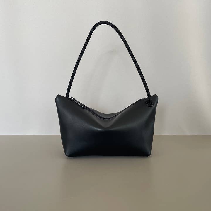 CORD taske - læder - sort for engroshandel hos Marieke Jacobs