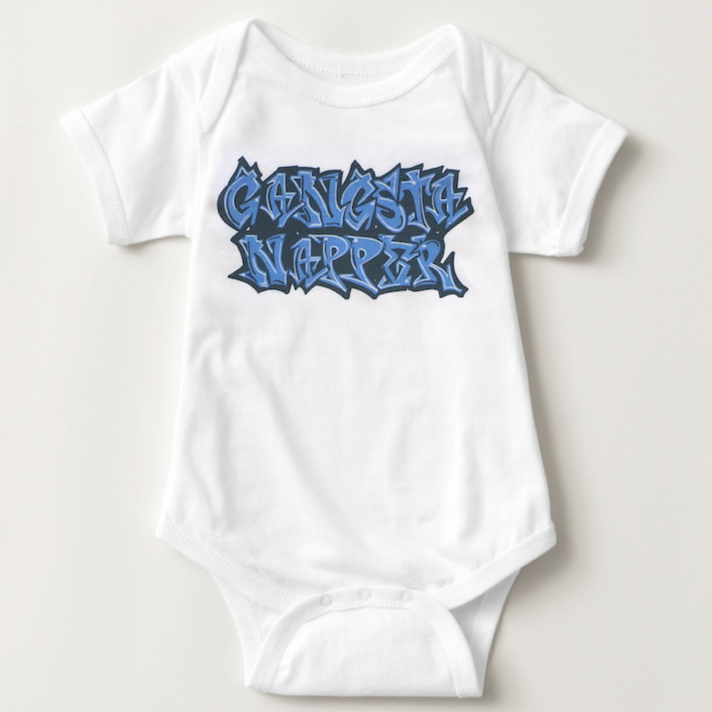 REMOVED BRAND - Wholesale Bodysuit (Non-Footed) - Baby - Gangsta Napper Baby Bodysuit0