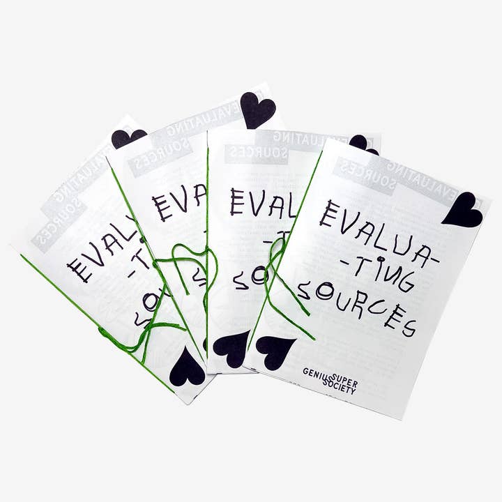 Super Genius Society - Wholesale Book - Adult - Evaluating Sources Zine4