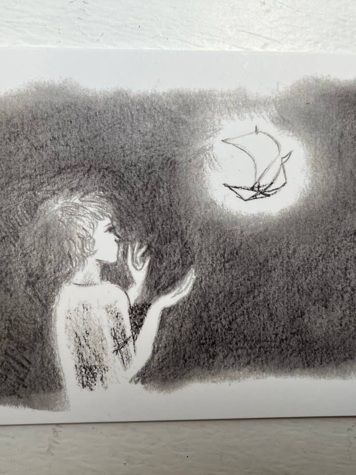 wish blank card - Thinking of you for wholesale by CherieChenArts