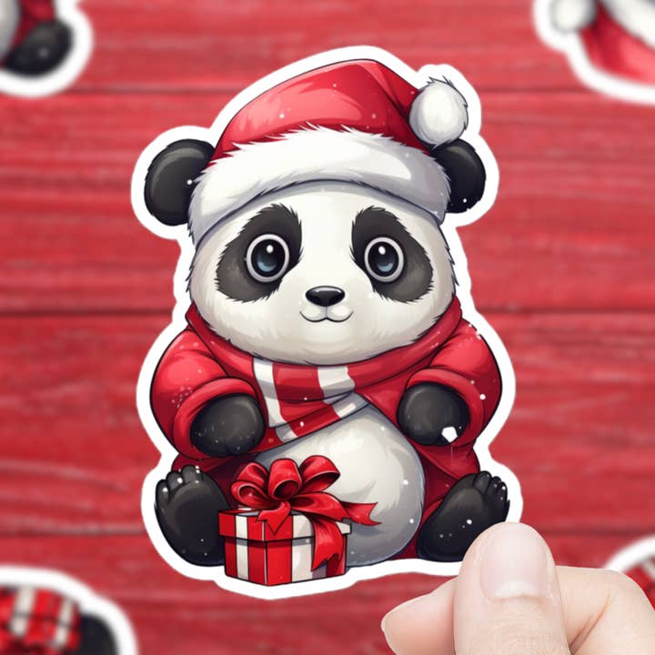 Julpanda klistermärke för wholesale av Mystical Clarity