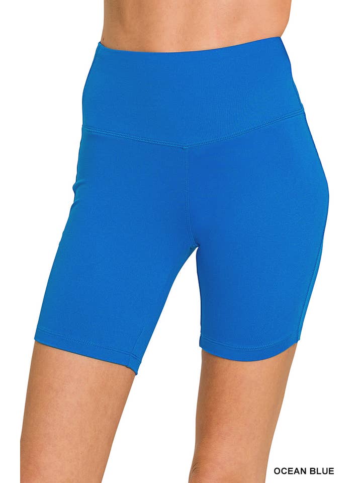 Vanilla Monkey - Wholesale Athletic Shorts - Women's - Brushed Wide Waistband Biker Shorts5