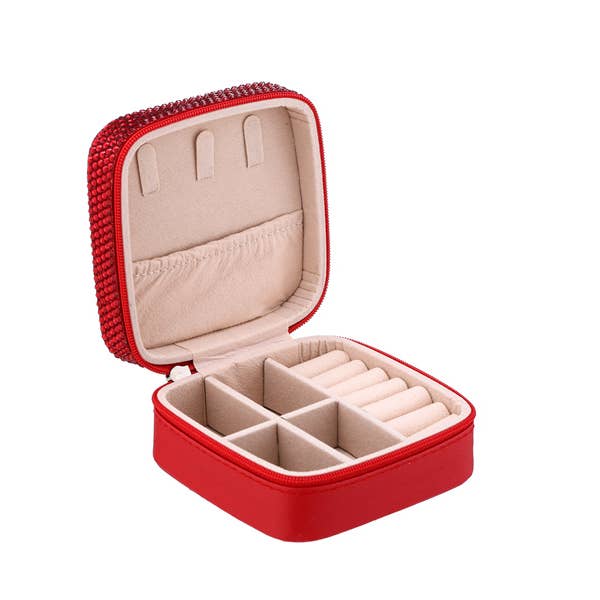 Nima Accessories Inc - Wholesale Jewellery box/organiser - Ladies Rhinestone Multi Compartment Jewelry Box7