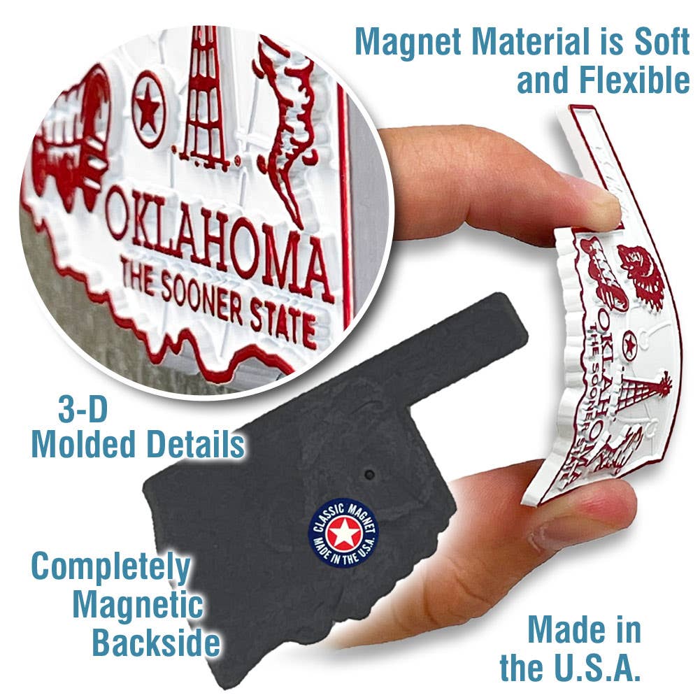 7 Star - Wholesale Magnet - Oklahoma - OK Small State Magnet2