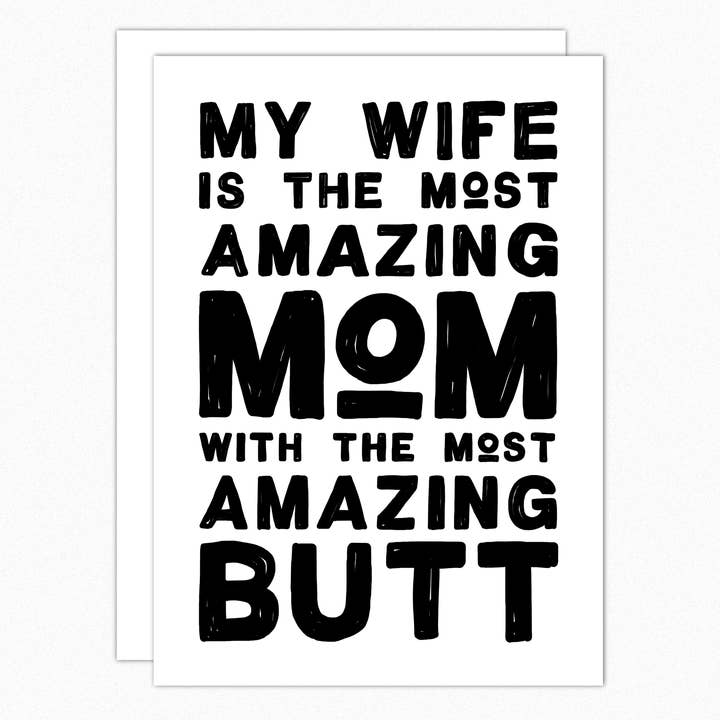 Amazing Wife Amazing Butt Love Card for wholesale by In A Nutshell Studio