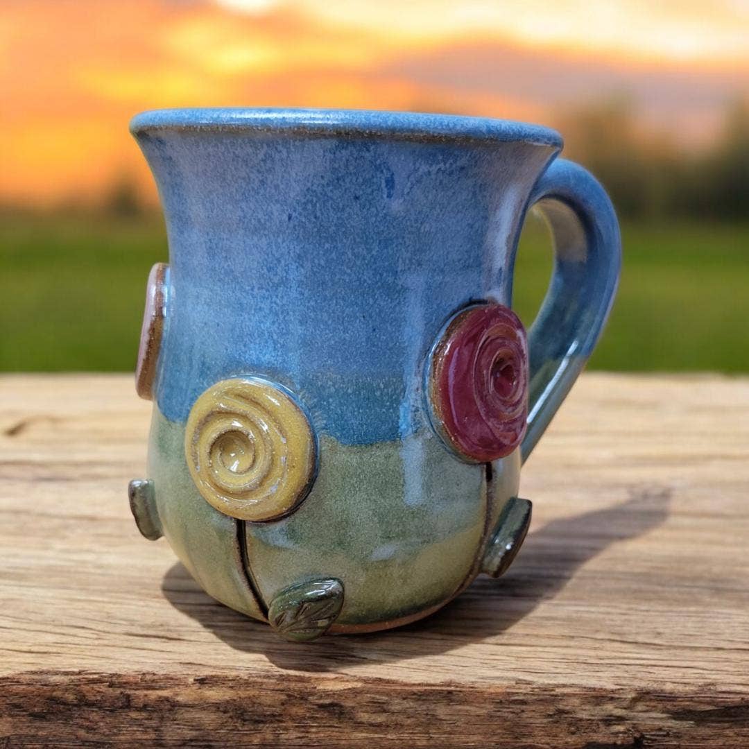 MudWorks Pottery - Wholesale Coffee Mug - Flower Pop Mug2