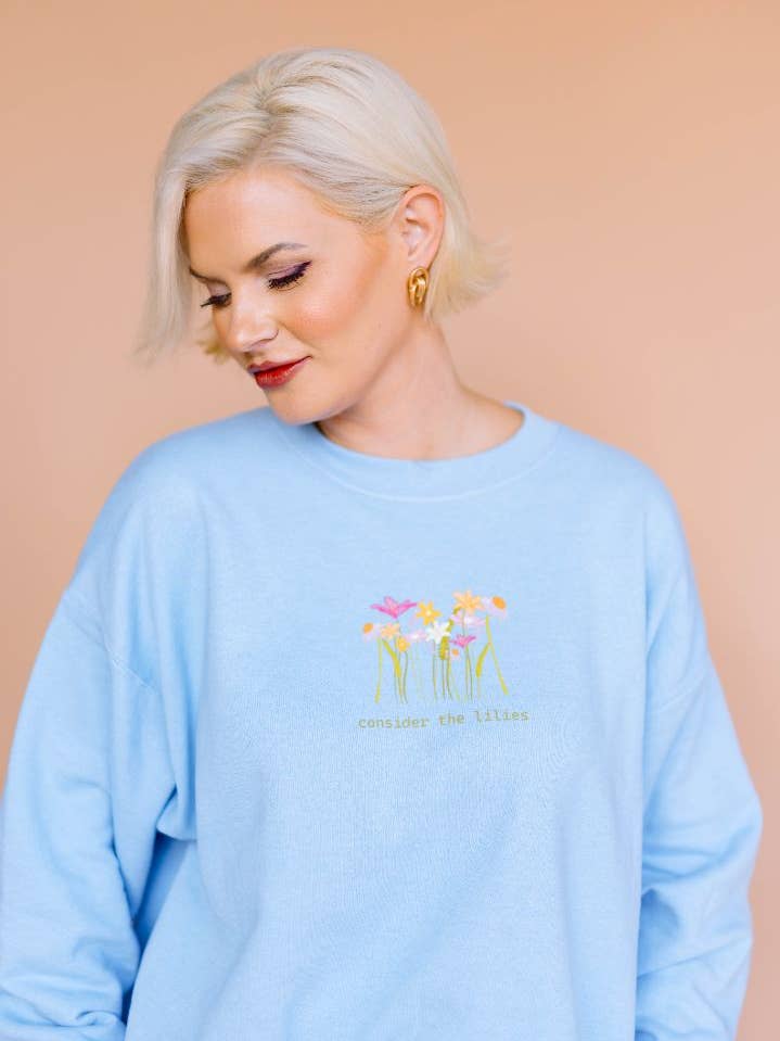 Consider the Lilies Pullover for wholesale by Set Apart Apparel